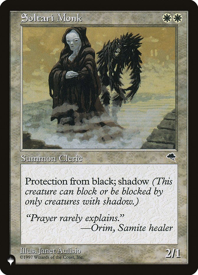 Soltari Monk [The List] | Card Citadel