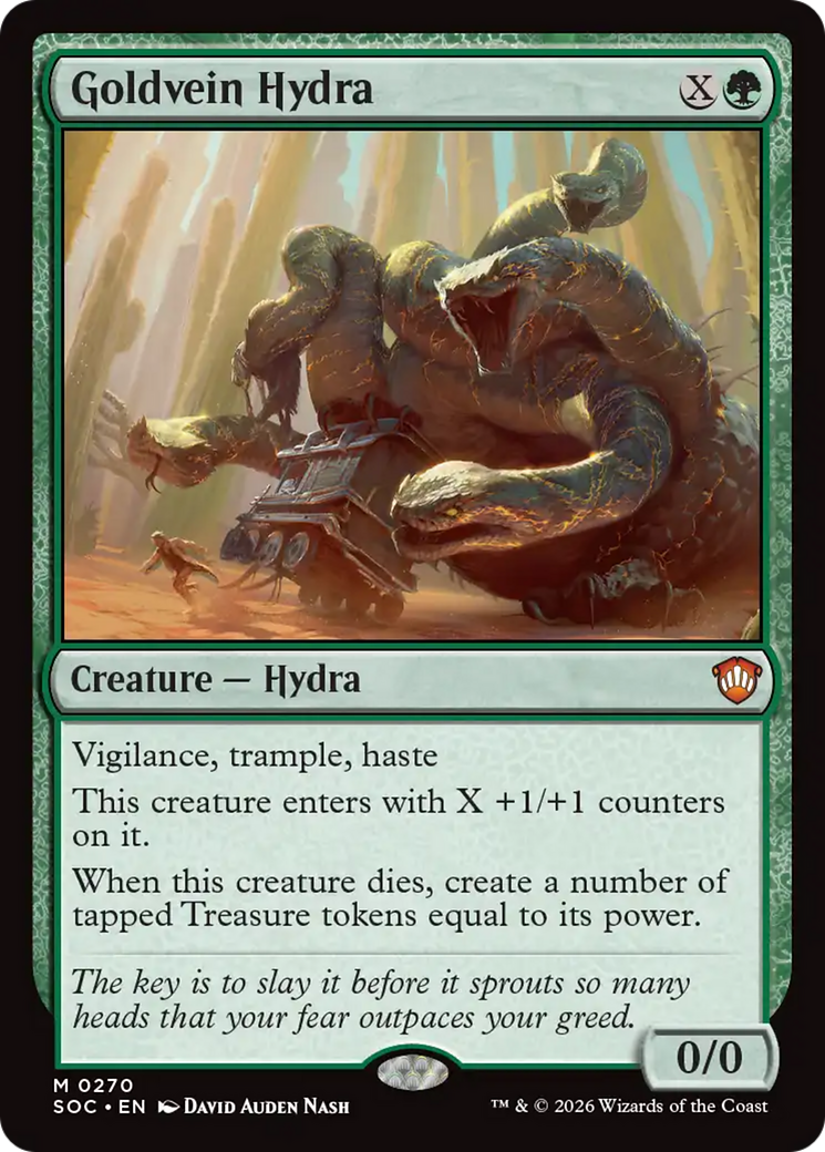 Goldvein Hydra [Secrets of Strixhaven Commander] | Card Citadel