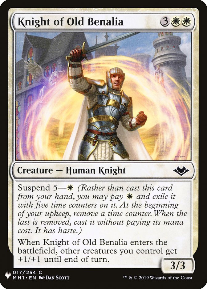 Knight of Old Benalia [Mystery Booster] | Card Citadel