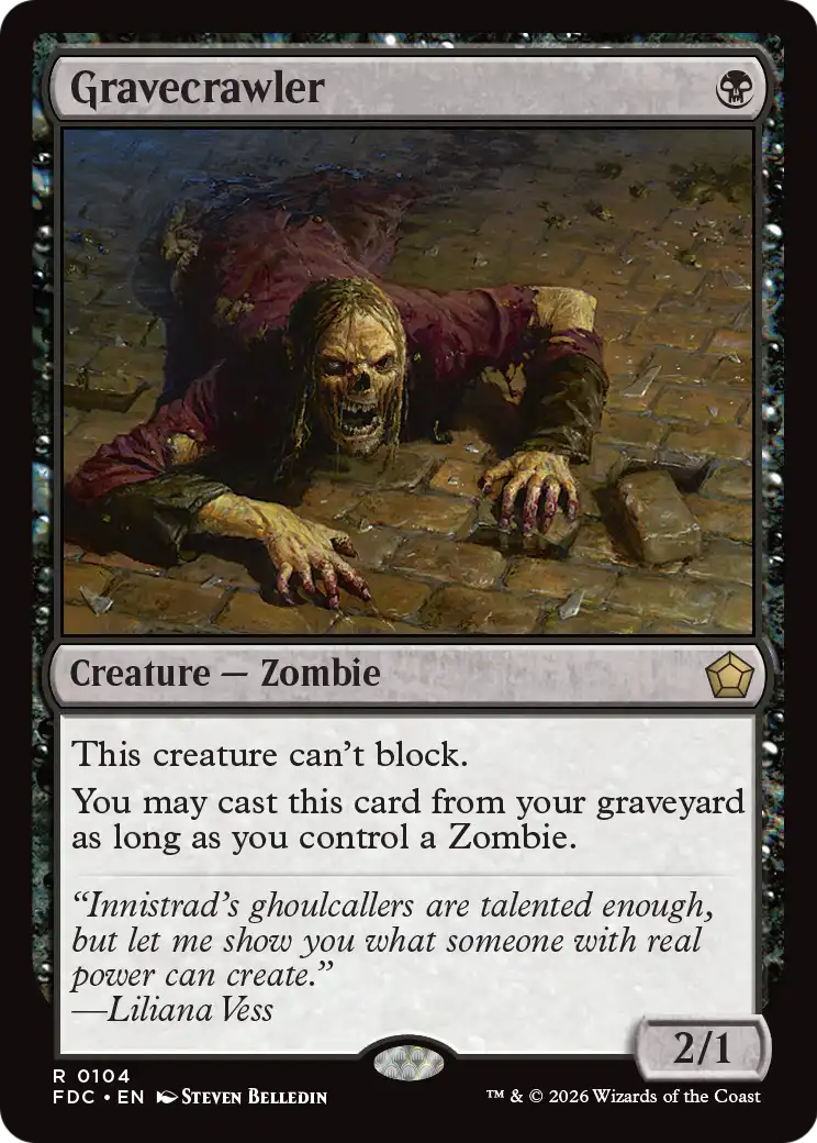 Gravecrawler [Foundations Commander] | Card Citadel