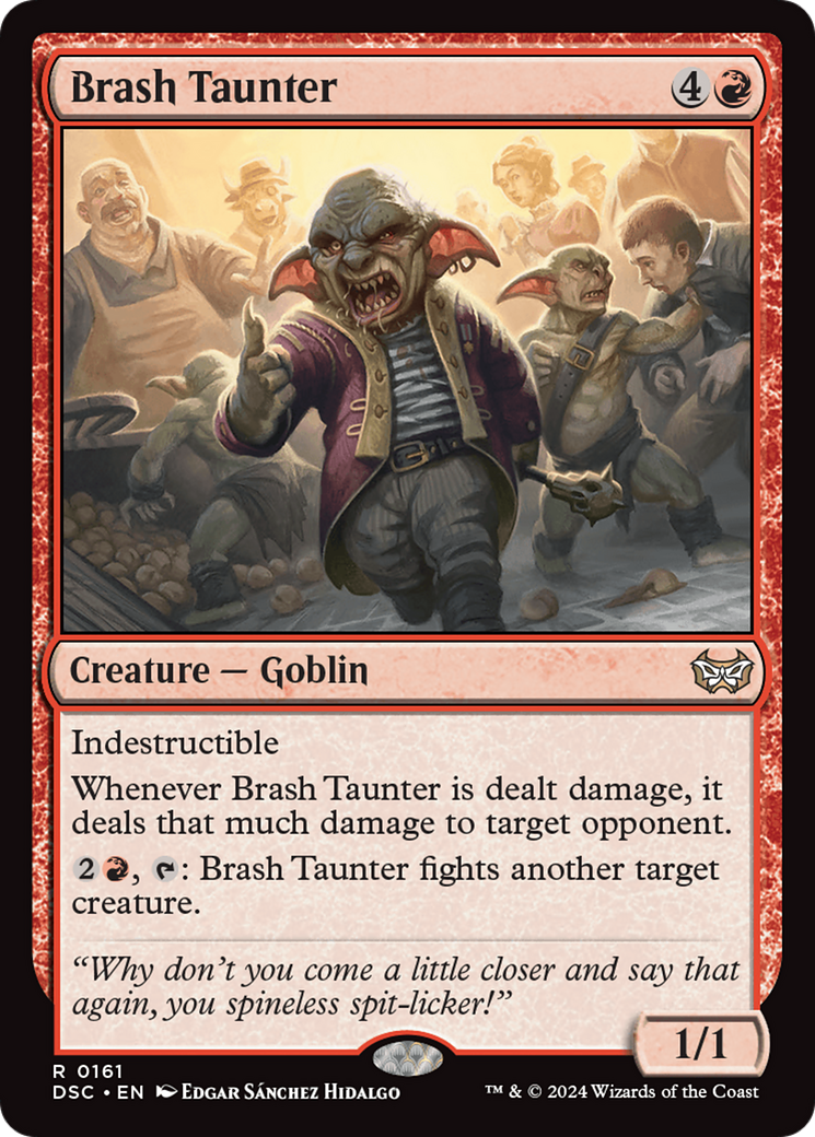 Brash Taunter [Duskmourn: House of Horror Commander] | Card Citadel