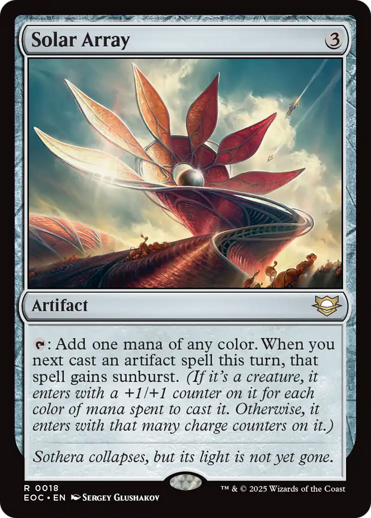Solar Array [Edge of Eternities Commander] | Card Citadel