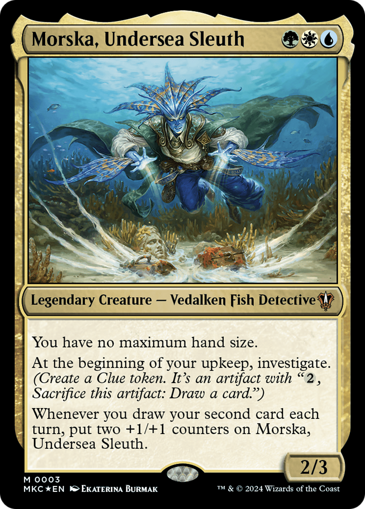 Morska, Undersea Sleuth [Murders at Karlov Manor Commander] | Card Citadel