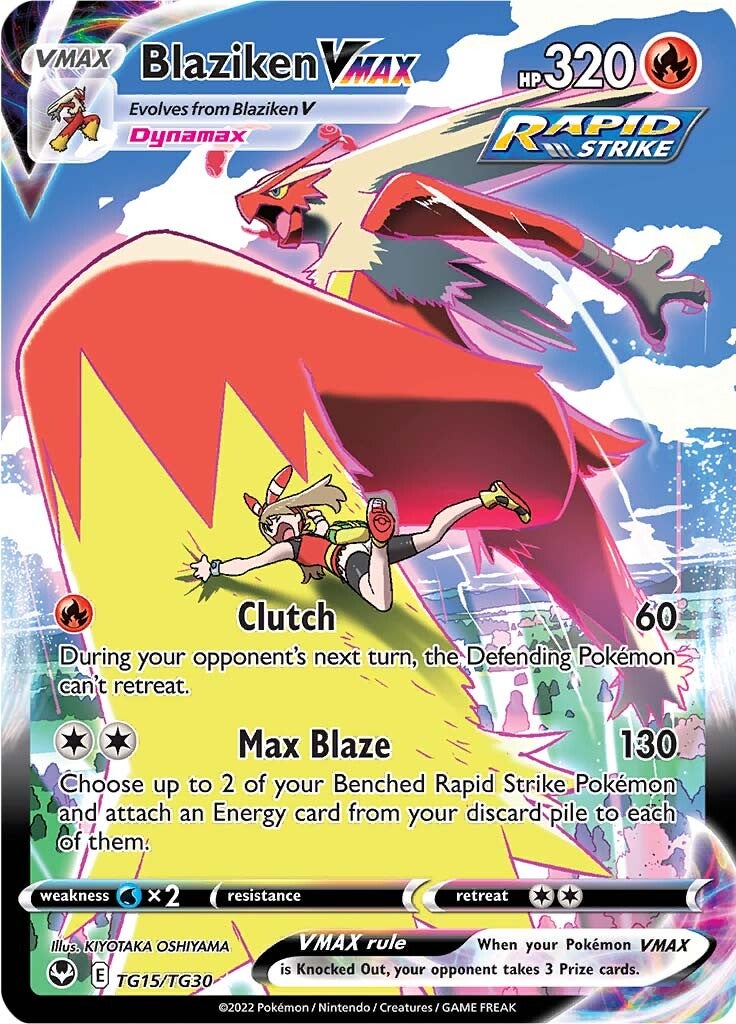 Blaziken VMAX (TG15/TG30) [Sword & Shield: Silver Tempest] | Card Citadel