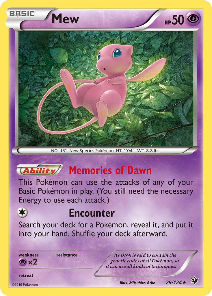 Mew (29/124) [XY: Fates Collide] | Card Citadel