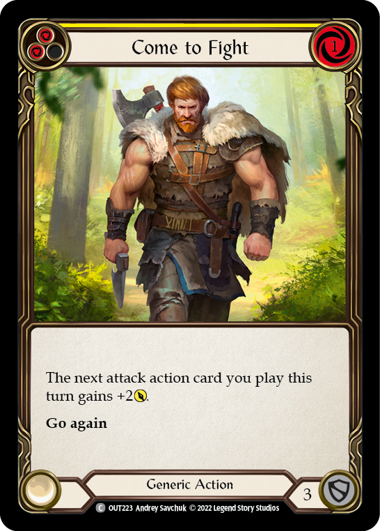 Come to Fight (Yellow) [OUT223] (Outsiders) | Card Citadel