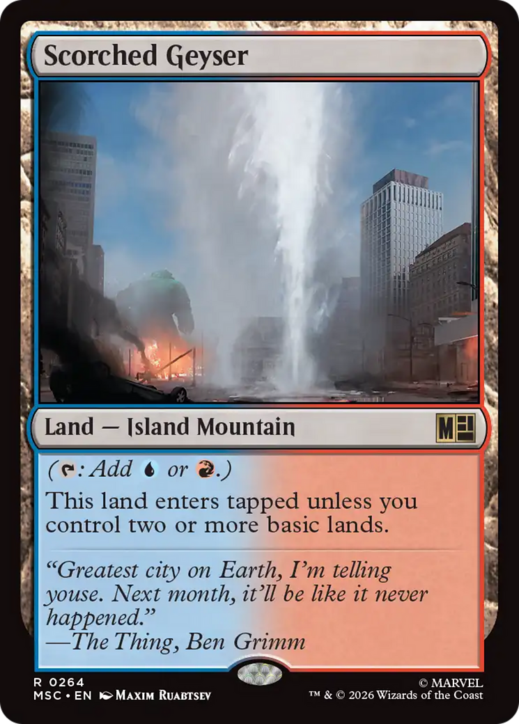 Scorched Geyser [Marvel Super Heroes Commander] | Card Citadel