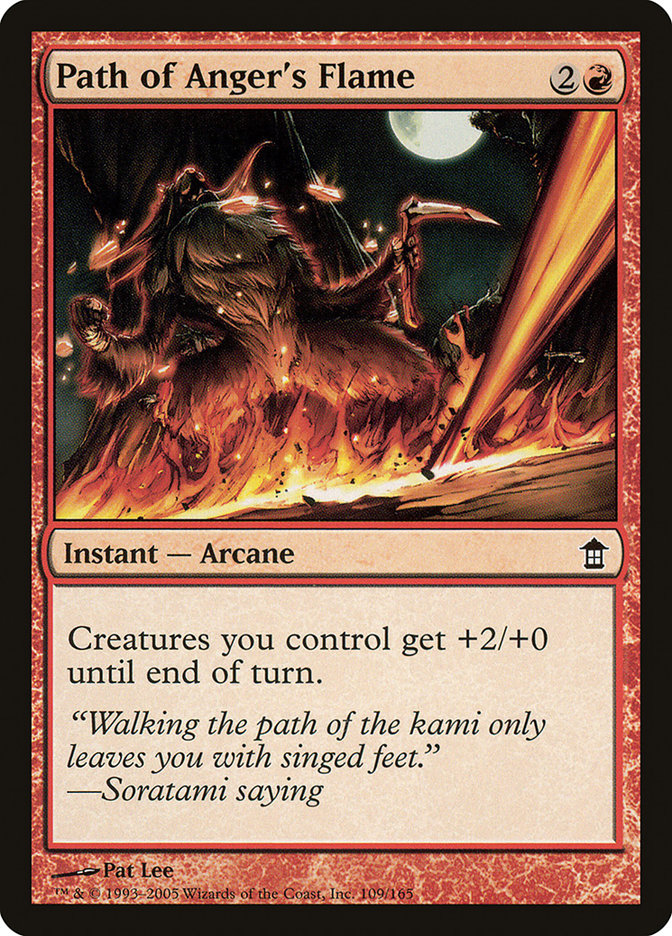 Path of Anger's Flame [Saviors of Kamigawa] | Card Citadel