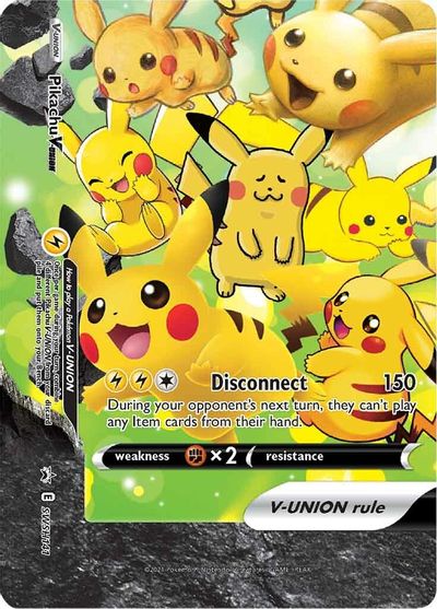 Pikachu V-UNION (SWSH141) (Celebrations) [Sword & Shield: Black Star Promos] | Card Citadel