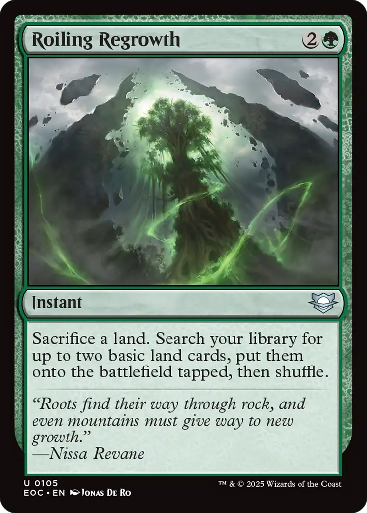 Roiling Regrowth [Edge of Eternities Commander] | Card Citadel