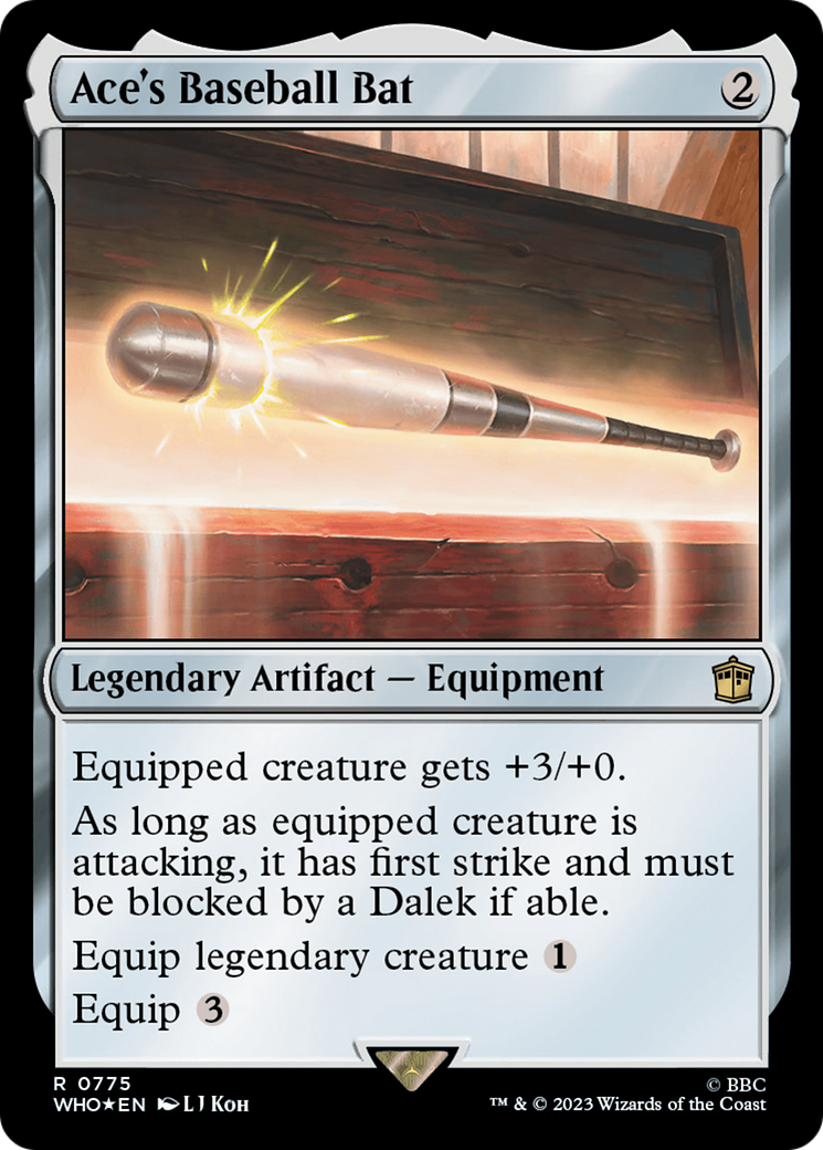 Ace's Baseball Bat (Surge Foil) [Doctor Who] | Card Citadel