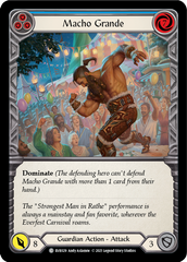 Macho Grande (Blue) [EVR029] (Everfest)  1st Edition Rainbow Foil | Card Citadel