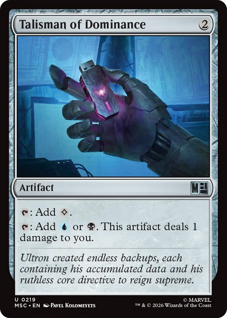 Talisman of Dominance (Surge Foil) [Marvel Super Heroes Commander] | Card Citadel