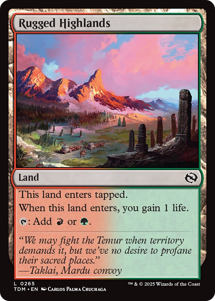 Rugged Highlands [Tarkir: Dragonstorm] | Card Citadel