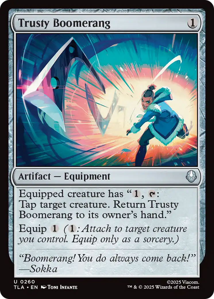 Trusty Boomerang [Avatar: The Last Airbender] | Card Citadel