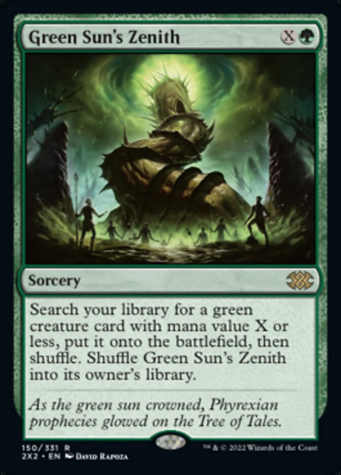 Green Sun's Zenith [Double Masters 2022] | Card Citadel