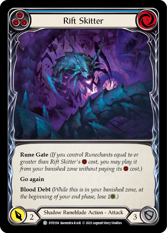 Rift Skitter (Blue) [DTD154] (Dusk Till Dawn) | Card Citadel