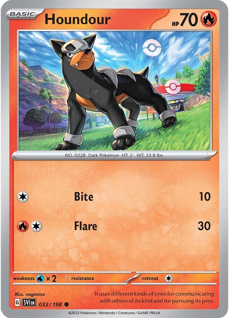 Houndour (033/198) [Scarlet & Violet: Base Set] | Card Citadel