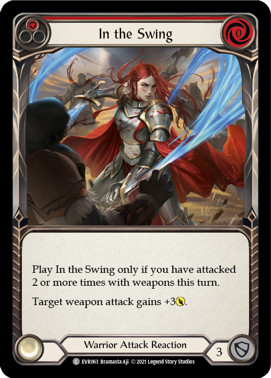 In the Swing (Red) [EVR063] (Everfest)  1st Edition Rainbow Foil | Card Citadel