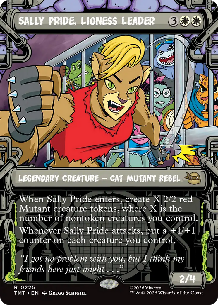 Sally Pride, Lioness Leader (Showcase) [Teenage Mutant Ninja Turtles] | Card Citadel