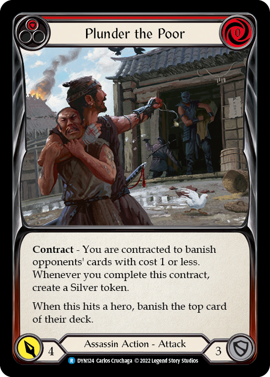 Plunder the Poor (Red) [DYN124] (Dynasty)  Rainbow Foil | Card Citadel