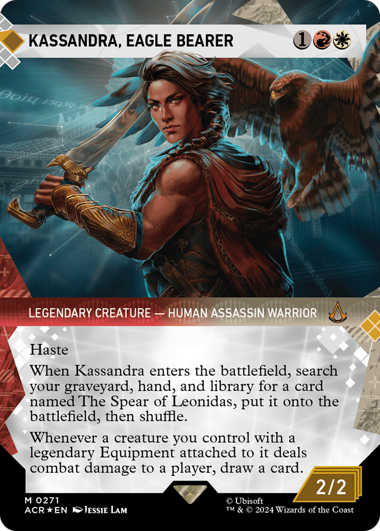 Kassandra, Eagle Bearer (Showcase) (Textured Foil) [Assassin's Creed] | Card Citadel
