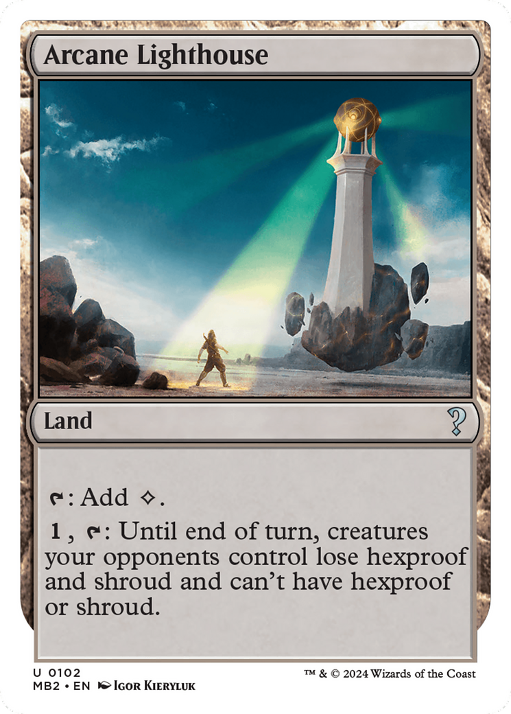 Arcane Lighthouse (White Border) [Mystery Booster 2] | Card Citadel