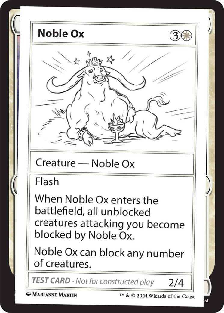 Noble Ox [Mystery Booster 2 Playtest Cards] | Card Citadel