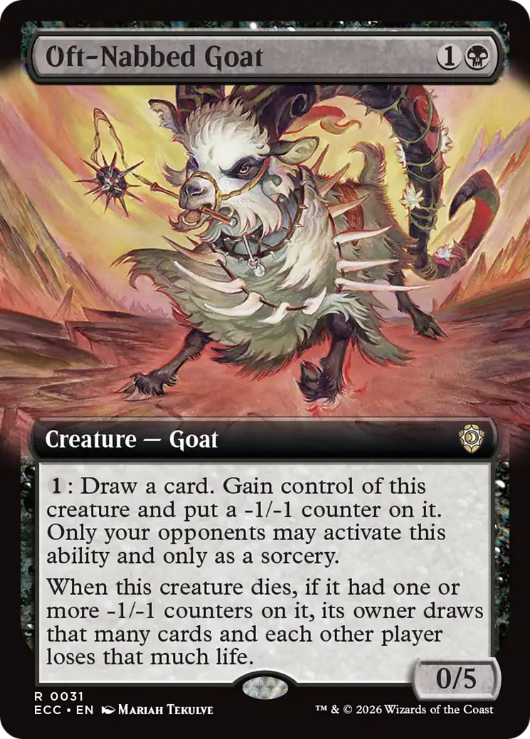 Oft-Nabbed Goat (Extended Art) [Lorwyn Eclipsed Commander] | Card Citadel