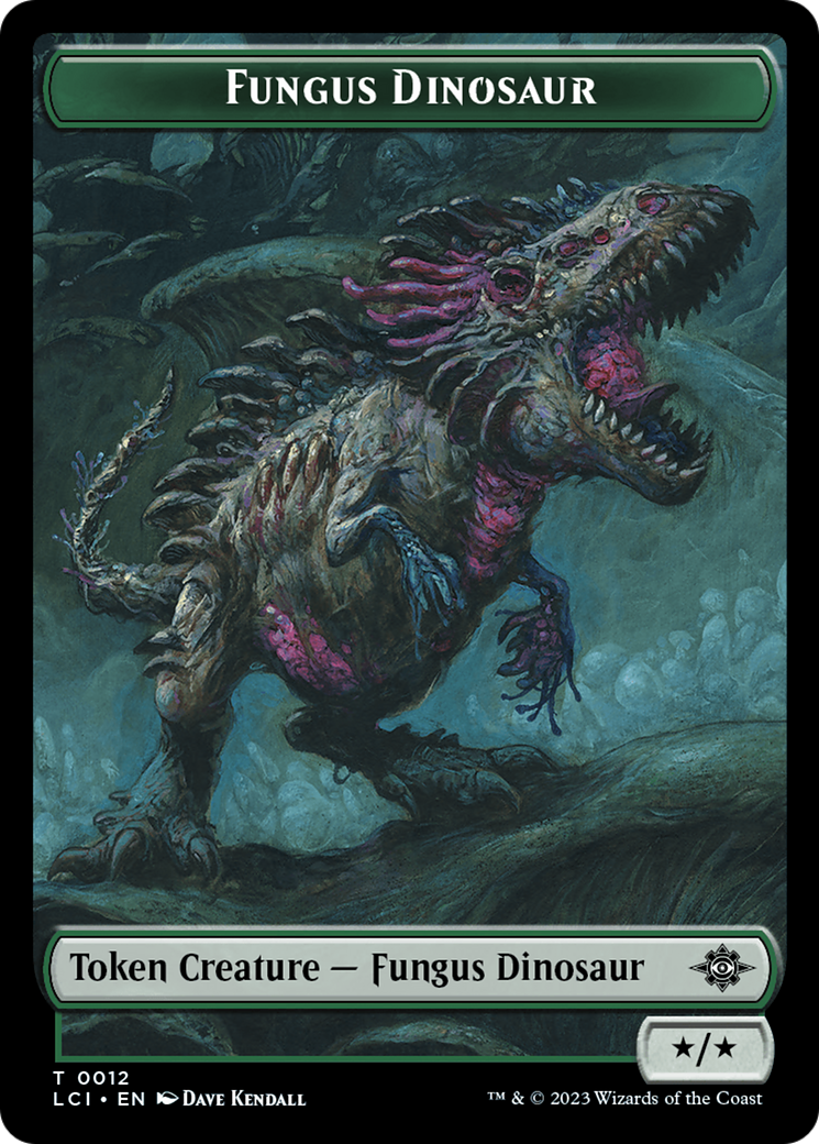 Fungus Dinosaur // Skeleton Pirate Double-Sided Token [The Lost Caverns of Ixalan Tokens] | Card Citadel