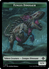 Fungus Dinosaur // Gnome Soldier Double-Sided Token [The Lost Caverns of Ixalan Tokens] | Card Citadel