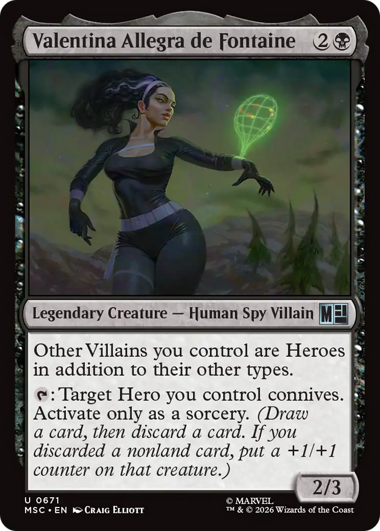 Valentina Allegra de Fontaine [Marvel Super Heroes Commander] | Card Citadel