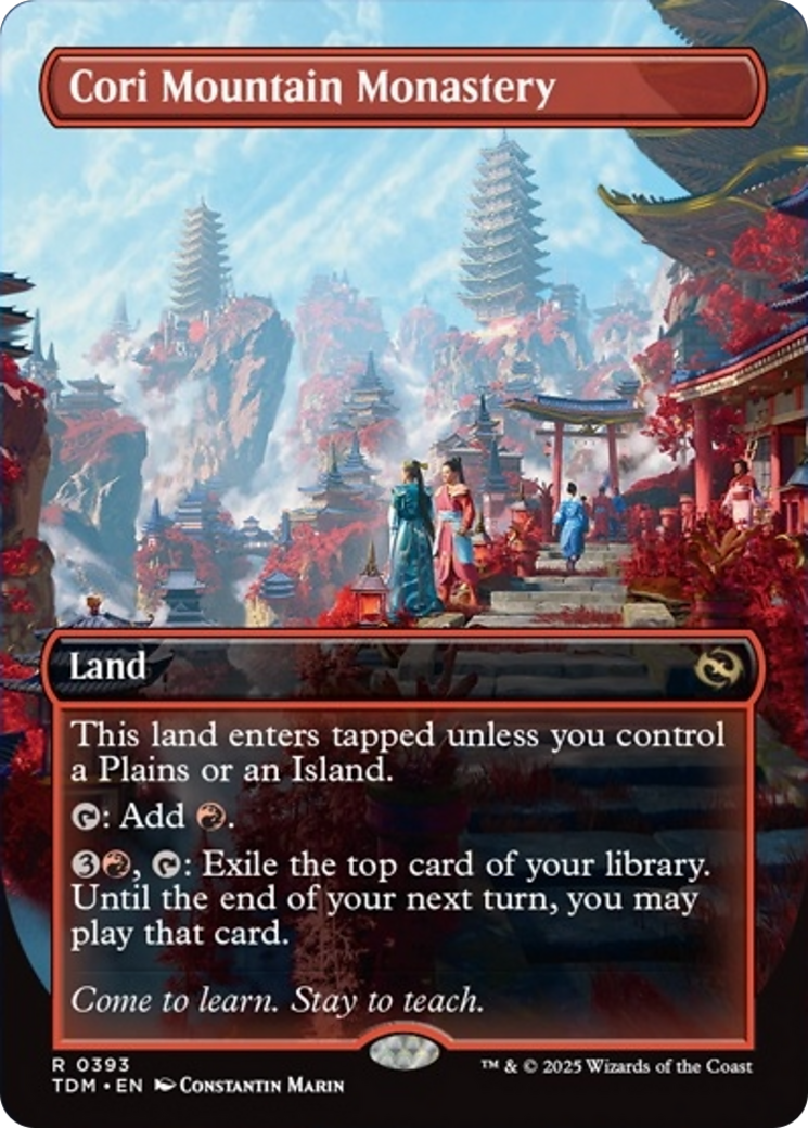 Cori Mountain Monastery (Borderless) [Tarkir: Dragonstorm] | Card Citadel