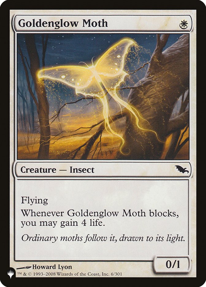 Goldenglow Moth [The List] | Card Citadel