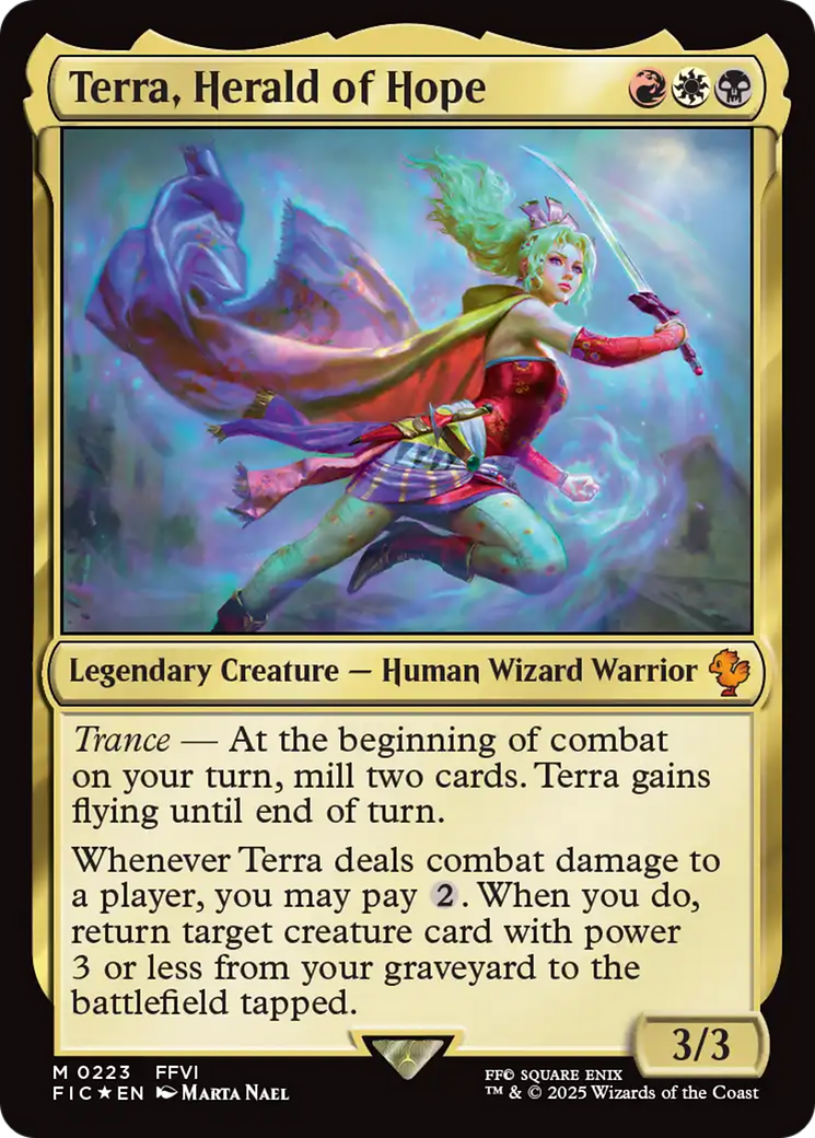 Terra, Herald of Hope (Surge Foil) [FINAL FANTASY Commander] | Card Citadel