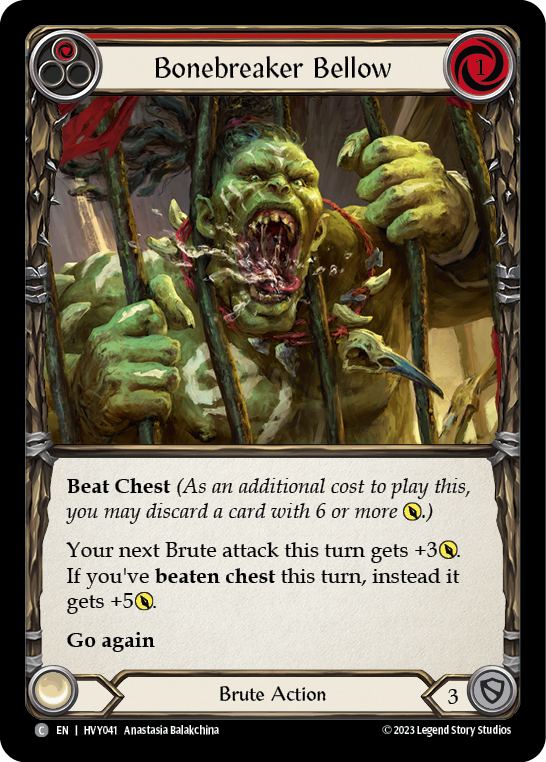 Bonebreaker Bellow (Red) [HVY041] (Heavy Hitters) | Card Citadel