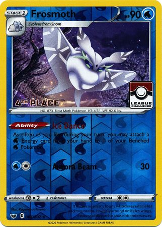 Frosmoth (064/202) (League Promo 4th Place) [Sword & Shield: Base Set] | Card Citadel