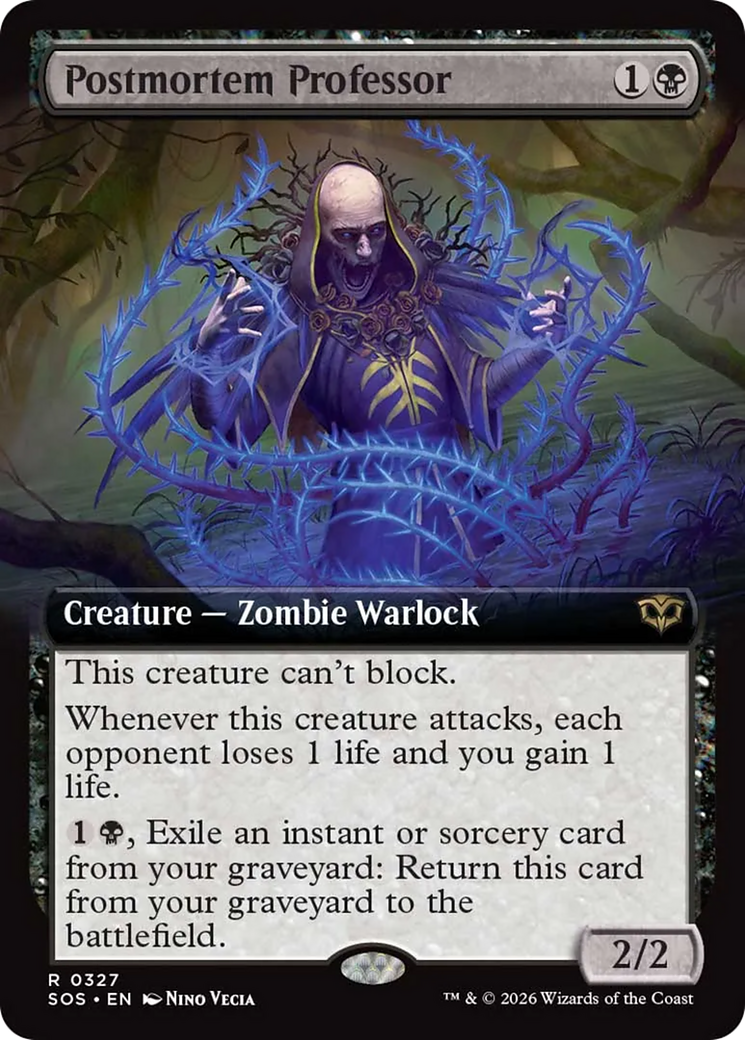 Postmortem Professor (Extended Art) [Secrets of Strixhaven] | Card Citadel