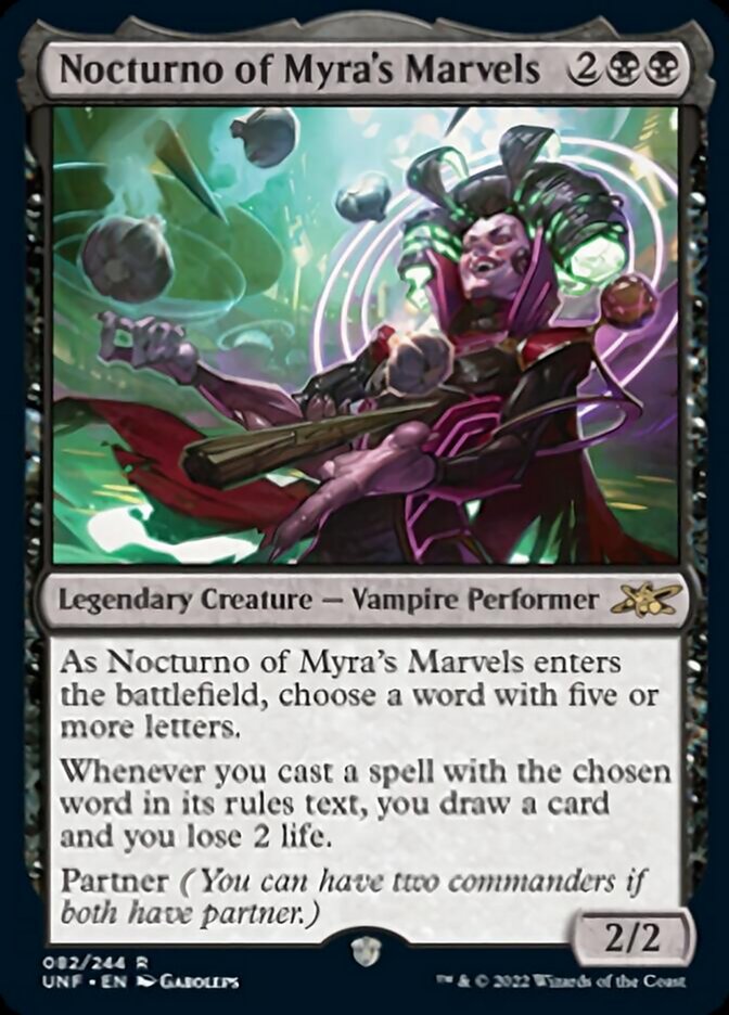 Nocturno of Myra's Marvels [Unfinity] | Card Citadel