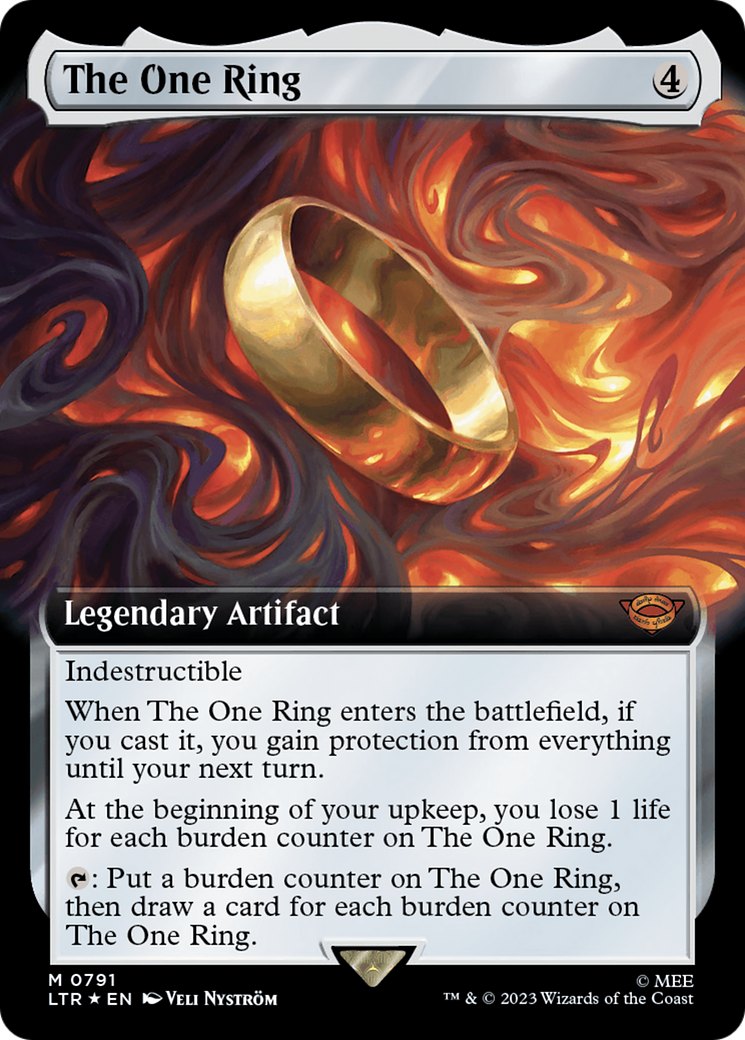 The One Ring (Extended Art) (Surge Foil) [The Lord of the Rings: Tales of Middle-Earth] | Card Citadel