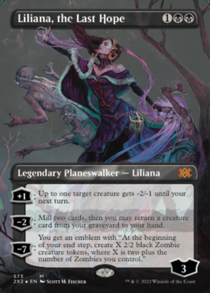 Liliana, the Last Hope (Textured Foil) [Double Masters 2022] | Card Citadel