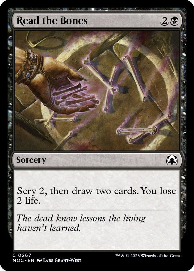 Read the Bones [March of the Machine Commander] | Card Citadel