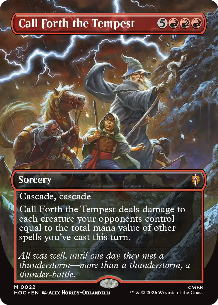 Call Forth the Tempest (Borderless) [The Hobbit: Eternal-Legal] | Card Citadel