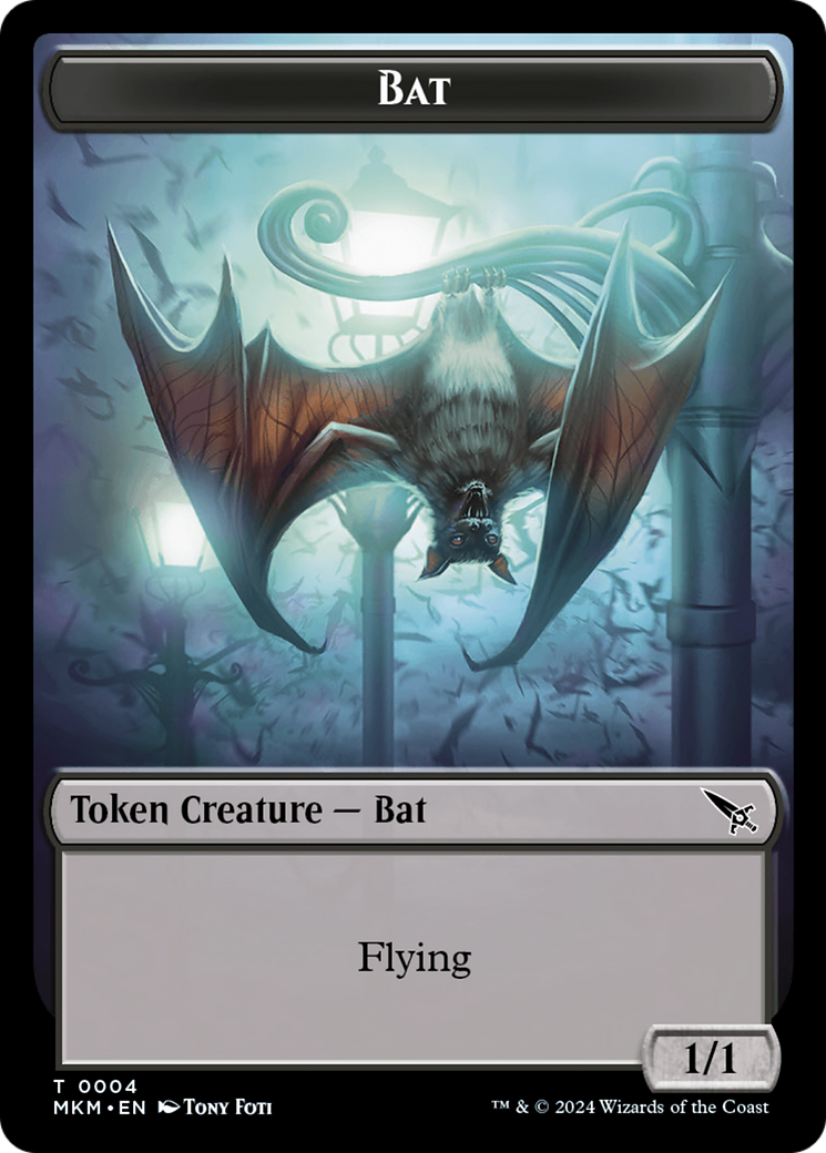 Thopter (0020) // Bat Double-Sided Token [Murders at Karlov Manor Tokens] | Card Citadel