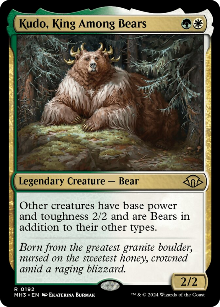 Kudo, King Among Bears [Modern Horizons 3] | Card Citadel