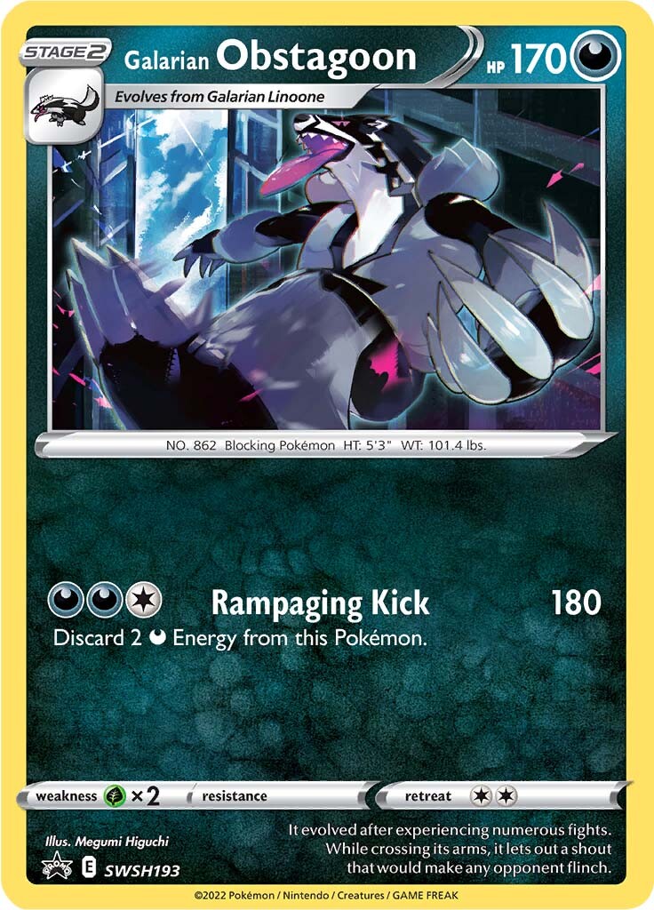 Galarian Obstagoon (SWSH193) [Sword & Shield: Black Star Promos] | Card Citadel