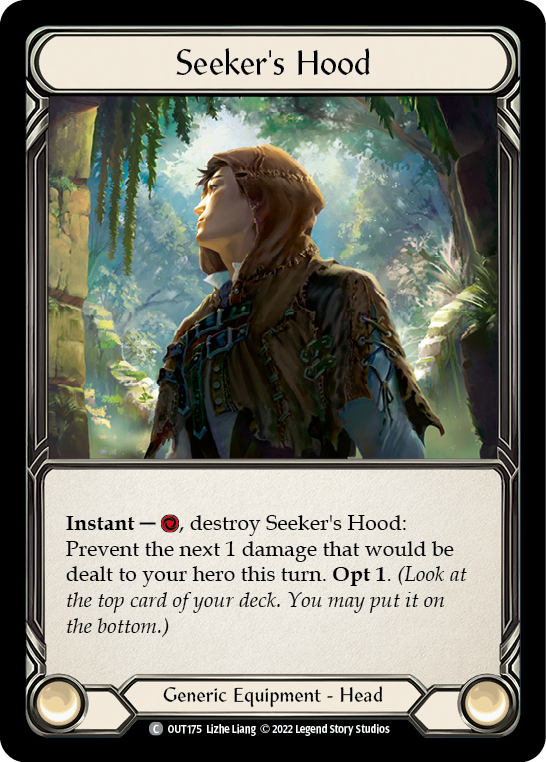 Seeker's Hood [OUT175] (Outsiders)  Rainbow Foil | Card Citadel