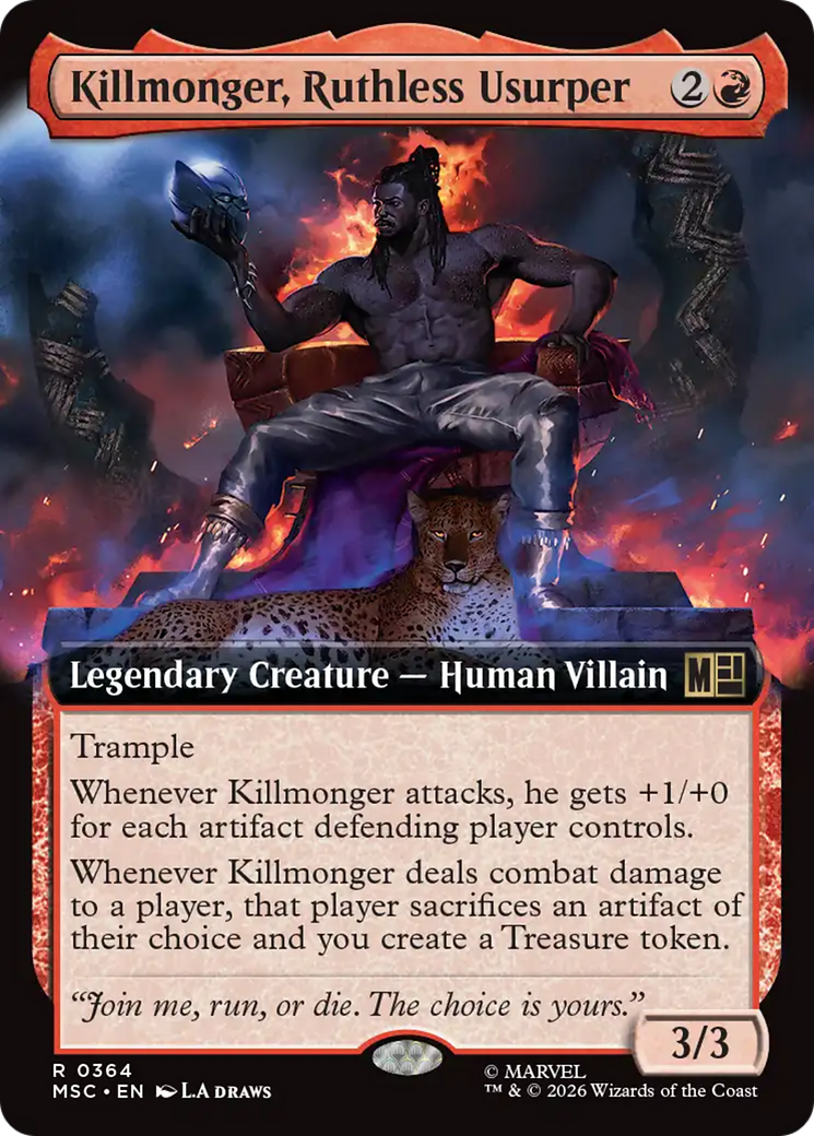 Killmonger, Ruthless Usurper (Extended Art) [Marvel Super Heroes Commander] | Card Citadel