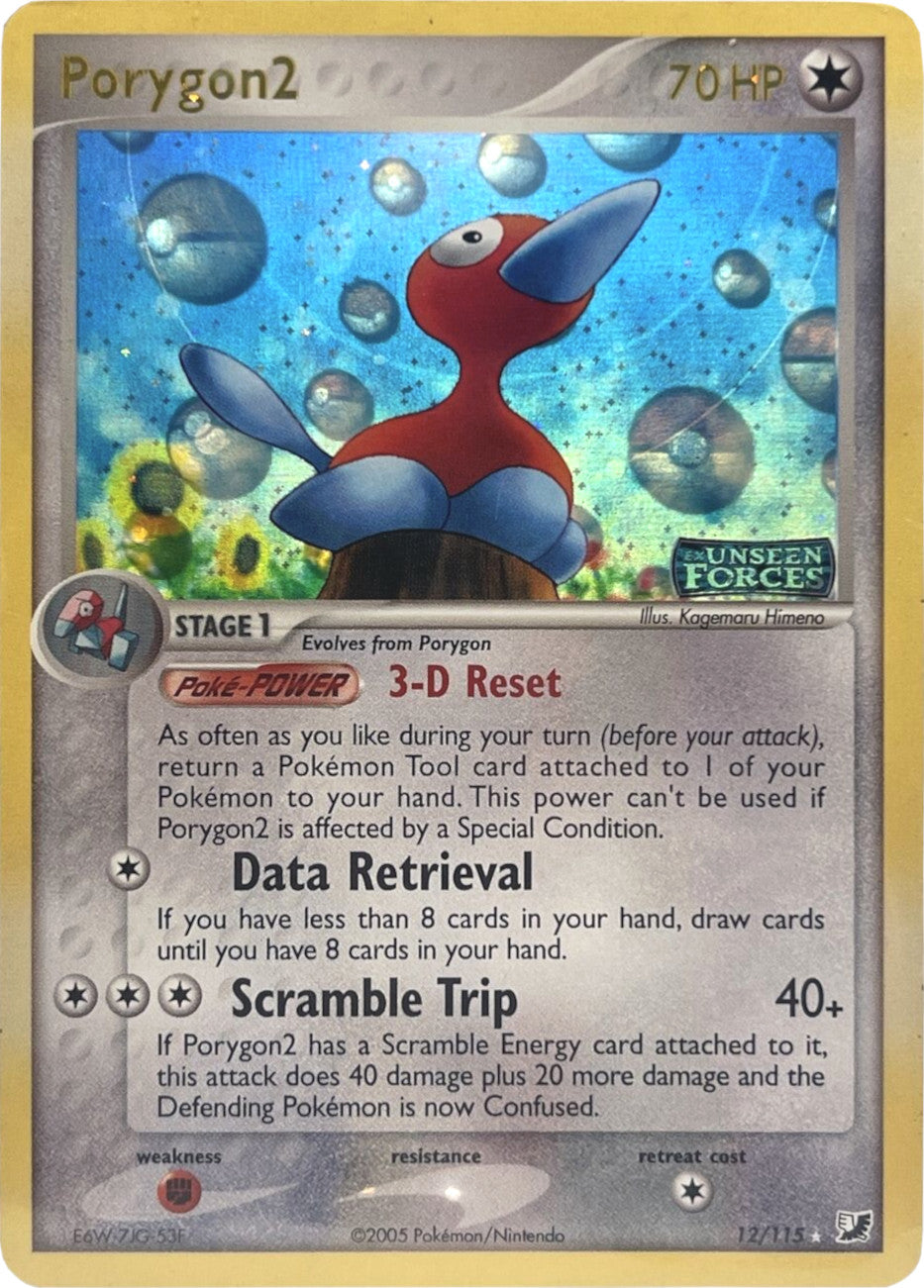 Porygon2 (12/115) (Stamped) [EX: Unseen Forces] | Card Citadel