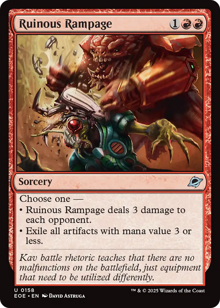 Ruinous Rampage [Edge of Eternities] | Card Citadel